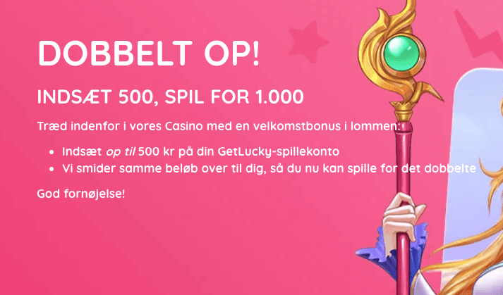 GetLucky velkomstbonus